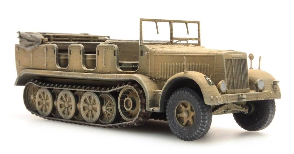 Artitec 6870066 German Sd.Kfz. 7 8t Afrikakorps half-track in desert yellow – 1:87 HO scale