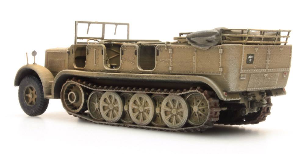 Artitec 6870066 German Sd.Kfz. 7 8t Afrikakorps half-track in desert yellow – 1:87 HO scale