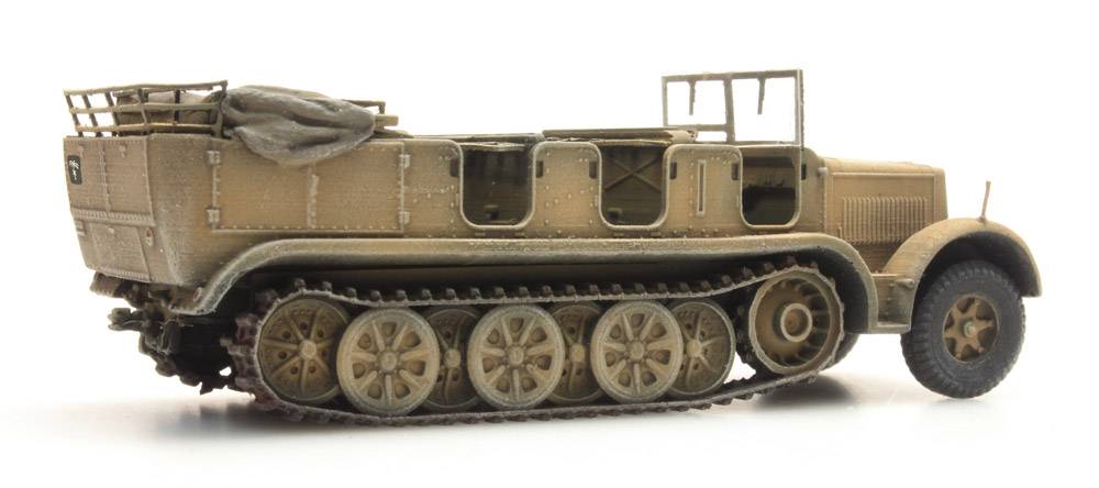 Artitec 6870066 German Sd.Kfz. 7 8t Afrikakorps half-track in desert yellow – 1:87 HO scale
