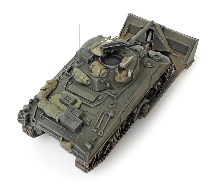Artitec US UK Sherman M4 Dozer 387.116 Ready-Made 1:87 HO Scale Model