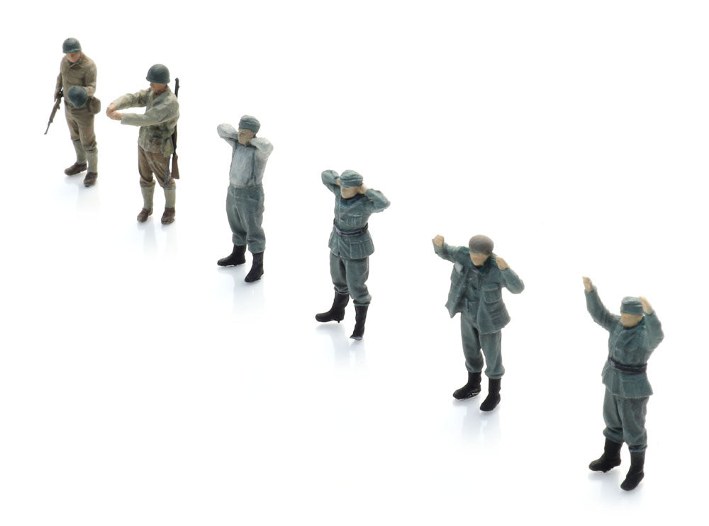 Artitec German WWII Wehrmacht POWs with US Guards, 6 Figures 5870054
