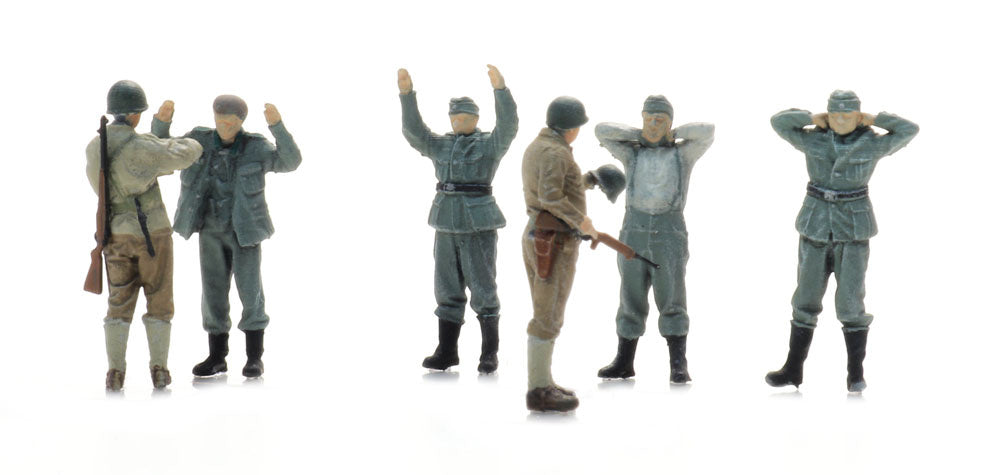 Artitec German WWII Wehrmacht POWs with US Guards, 6 Figures 5870054