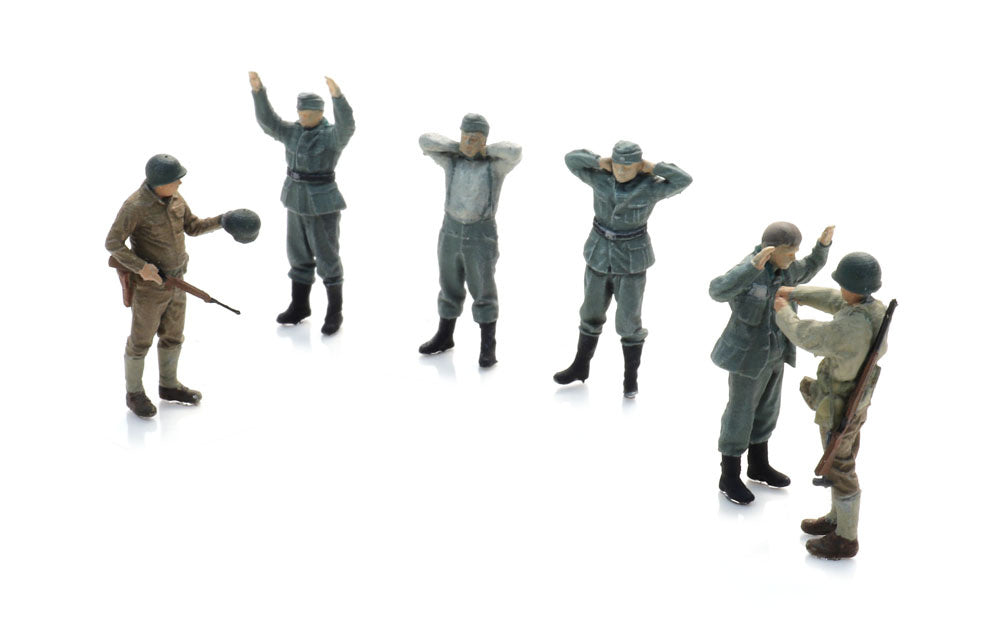 Artitec German WWII Wehrmacht POWs with US Guards, 6 Figures 5870054