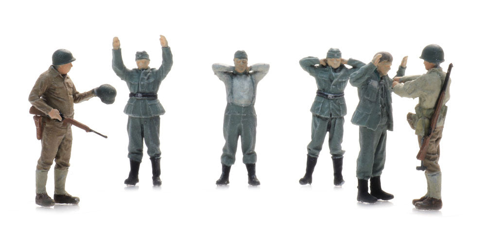 Artitec German WWII Wehrmacht POWs with US Guards, 6 Figures 5870054